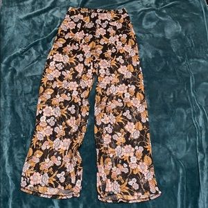 Floral Mesh Pants